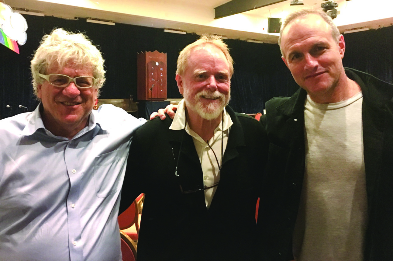 From left: Richard Foos, Ohr HaTorah member; Rabbi Mordecai Finley; and Cliff Chenfeld, visiting from New York. 