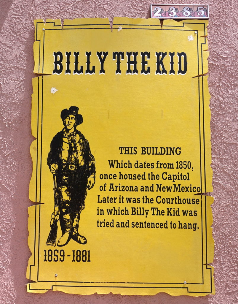 Billy the Kid sign