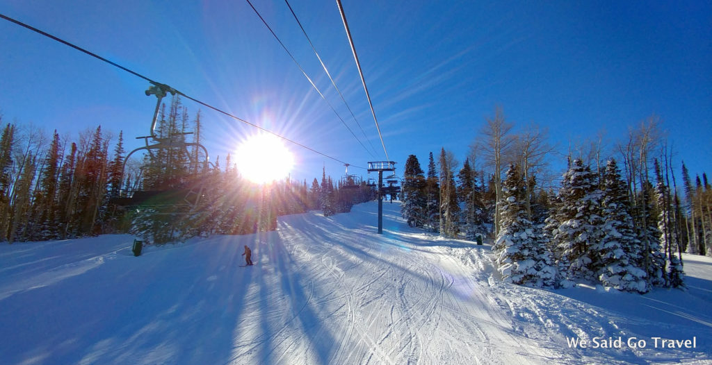 Lisa Niver at Deer Valley sun on slopes