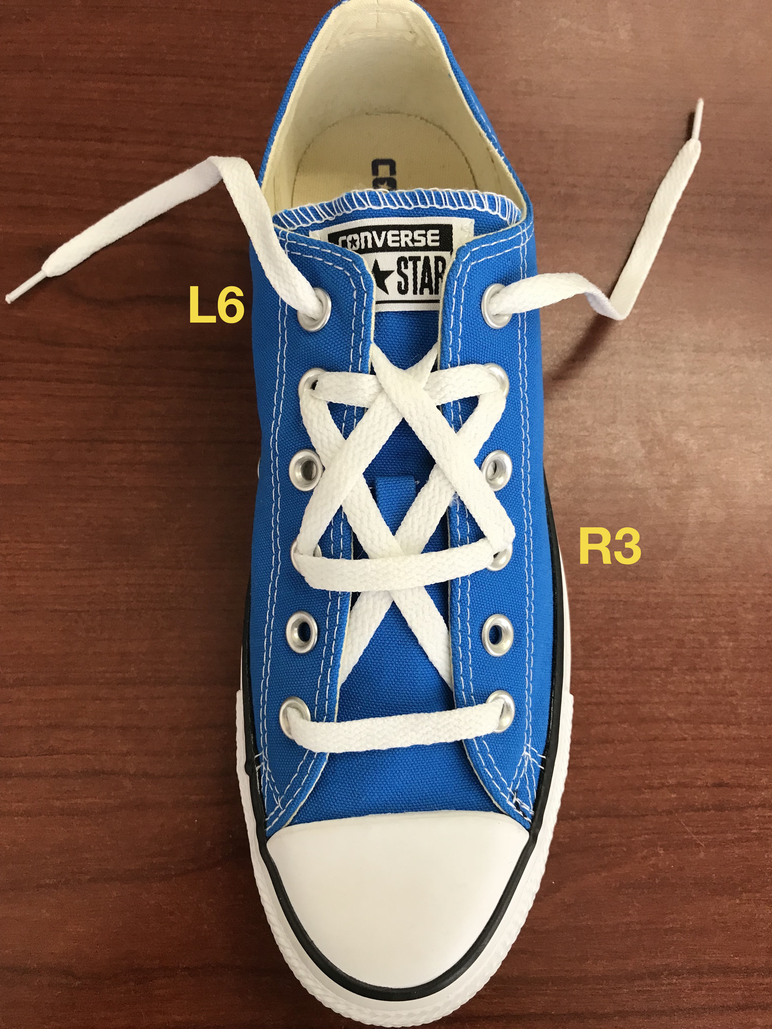 converse star laces