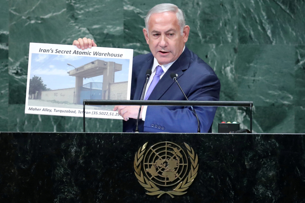 In U.N. Speech, Netanyahu Reveals Second Iranian Nuclear Site