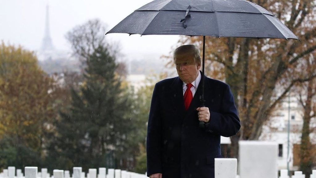 President Trump, Paris, (Jacquelyn Martin/Associated Press), Jewish Journal, columnists Rabbi Robin Podolsky