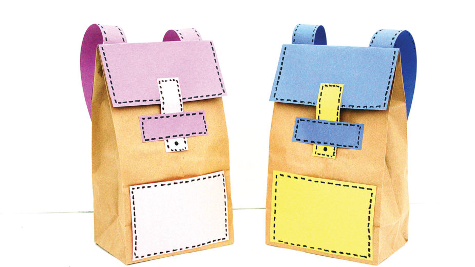 Craft DIY Backpack Paper Lunch Bags | Jewish Journal