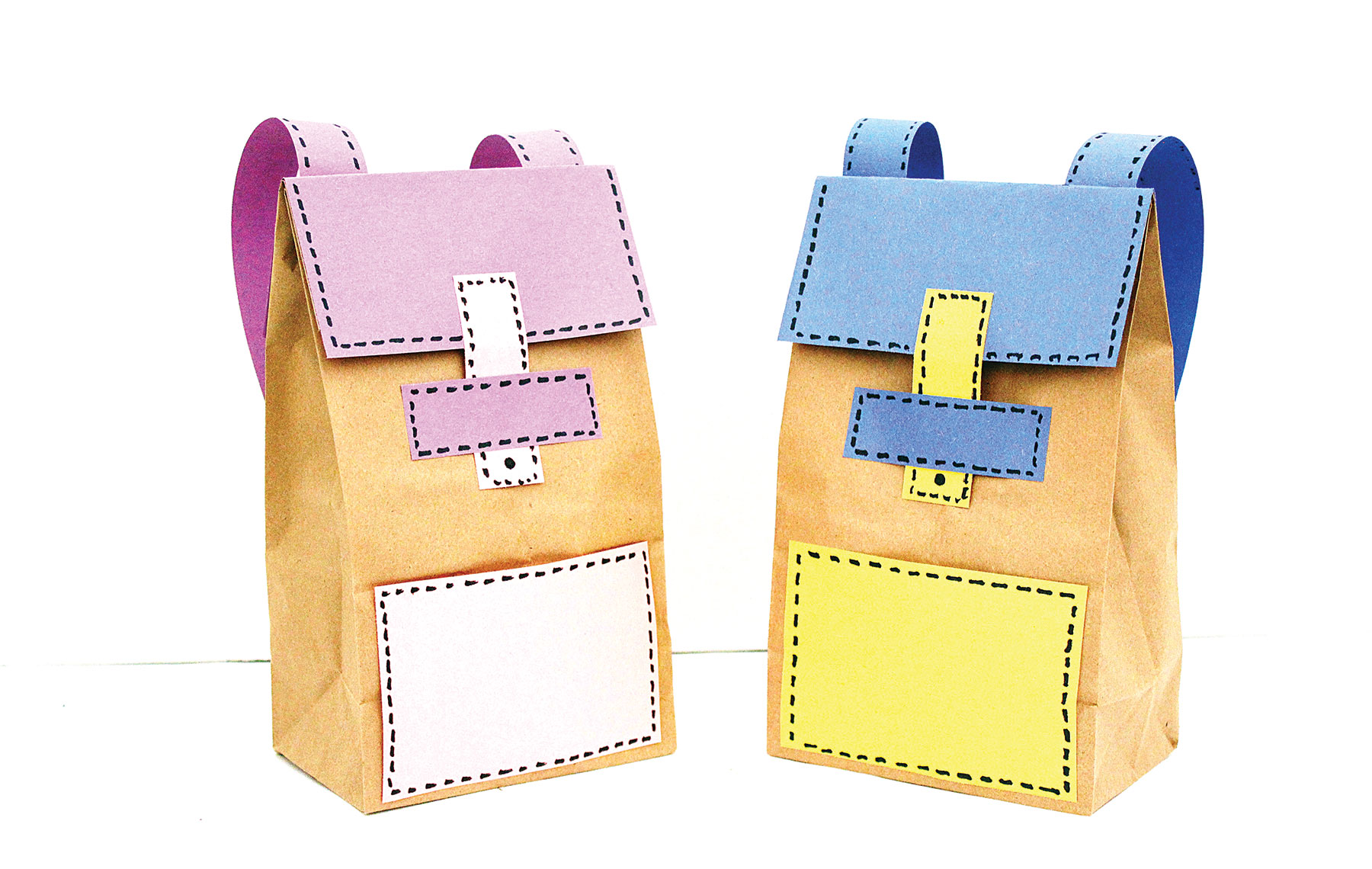 Craft DIY Backpack Paper Lunch Bags Jewish Journal