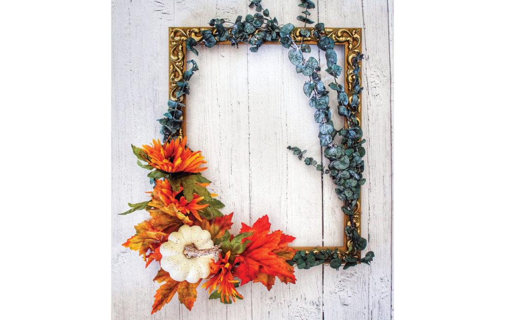 Autumn DIY: Fall Picture Frame Wreath