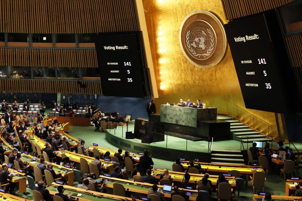 UN Passes Resolution Condemning Russia