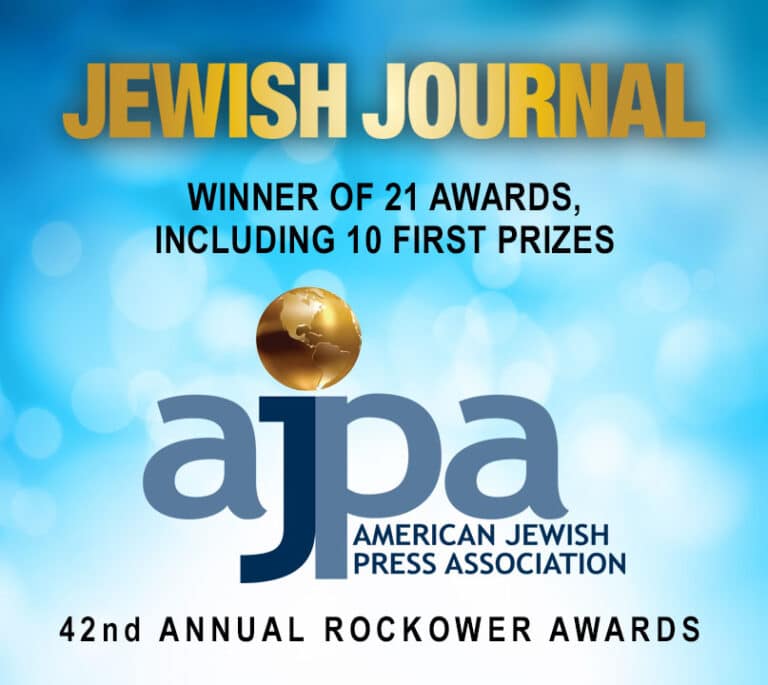 Jewish Journal Wins 21 Rockower Awards, Including 10 First Prizes