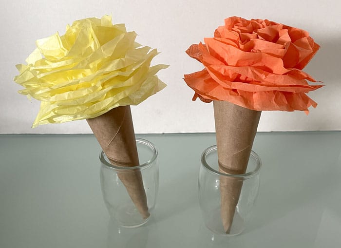 Cool Craft: Tissue Paper Ice Cream Cones