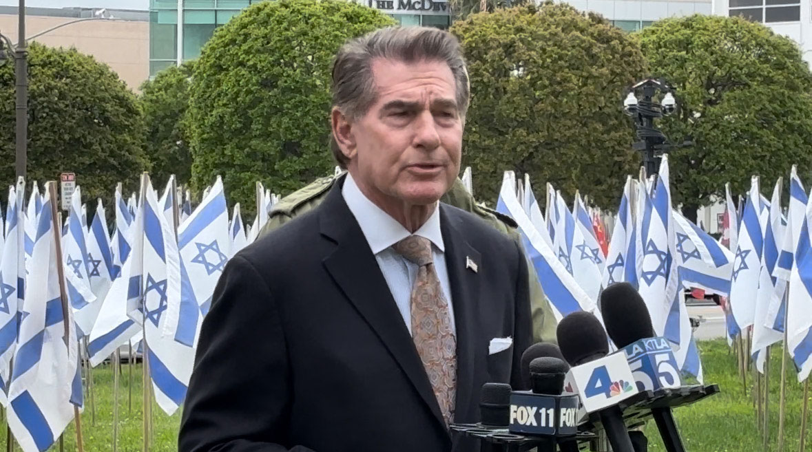 Steve Garvey Holds Press Conference Calling for Action Against Pro-Palestinian...