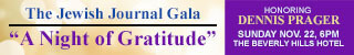 A Night of Gratitude Honoring Dennis Prager